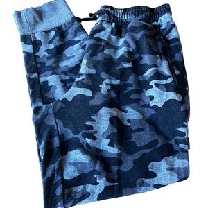 Jockey Black Camouflage Joggers - Size Medium